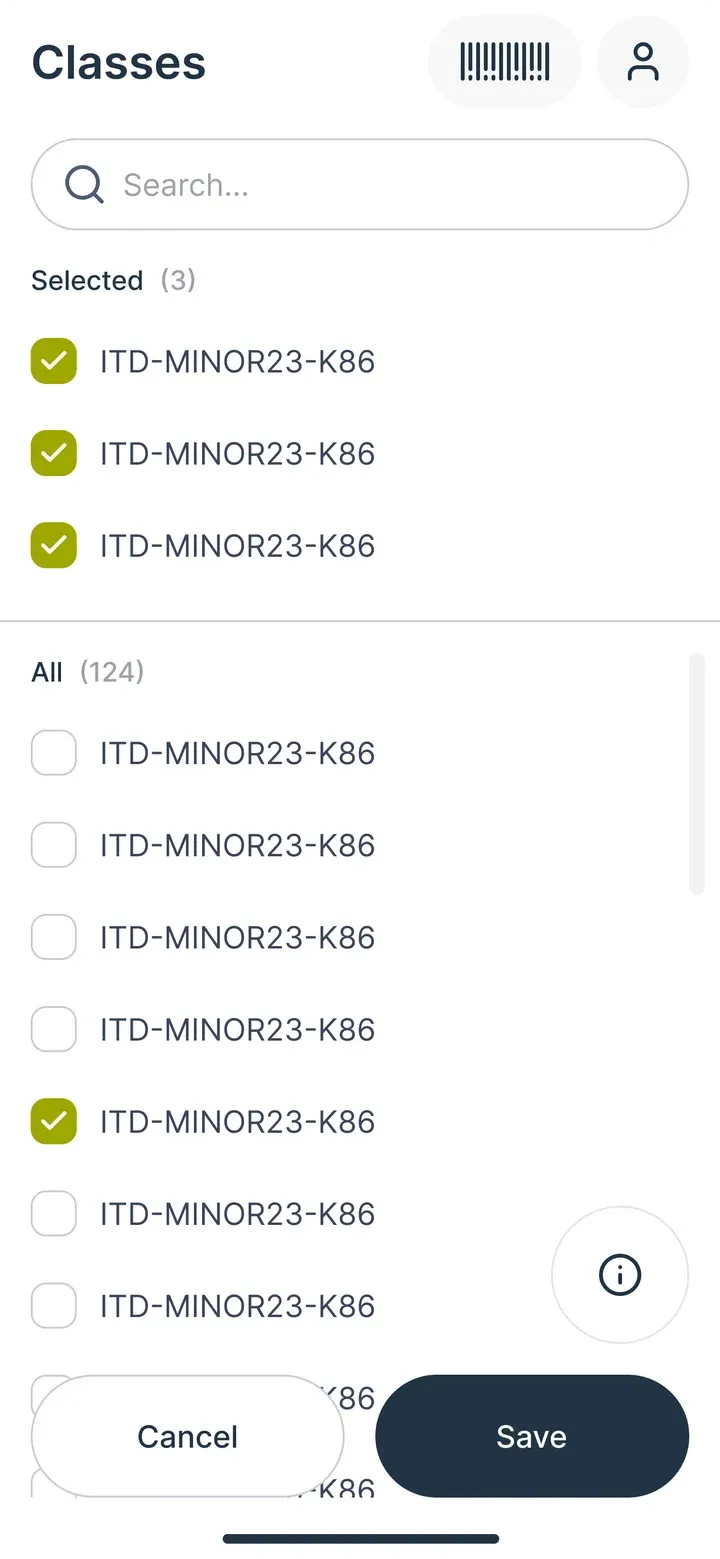 Classes and grades, step 3: Add courses
